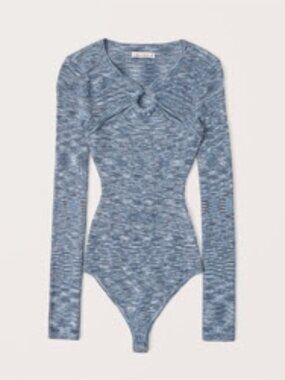 LIKE NEW: Abercrombie & Fitch O-Ring Cutout Sweater Bodysuit